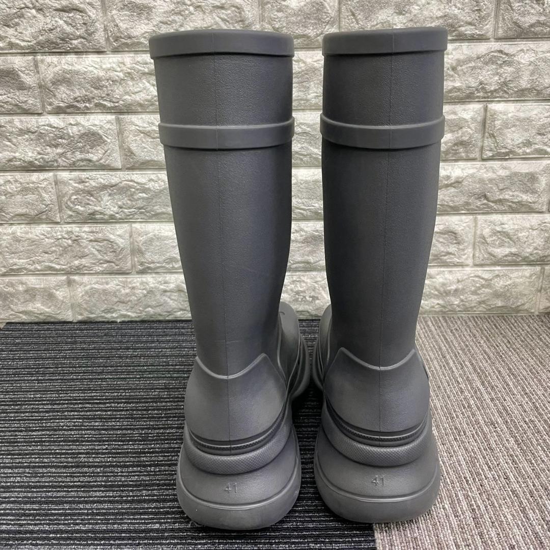 超美品　BALENCIAGA　バレンシアガ　クロックス　レインブーツ　グレー