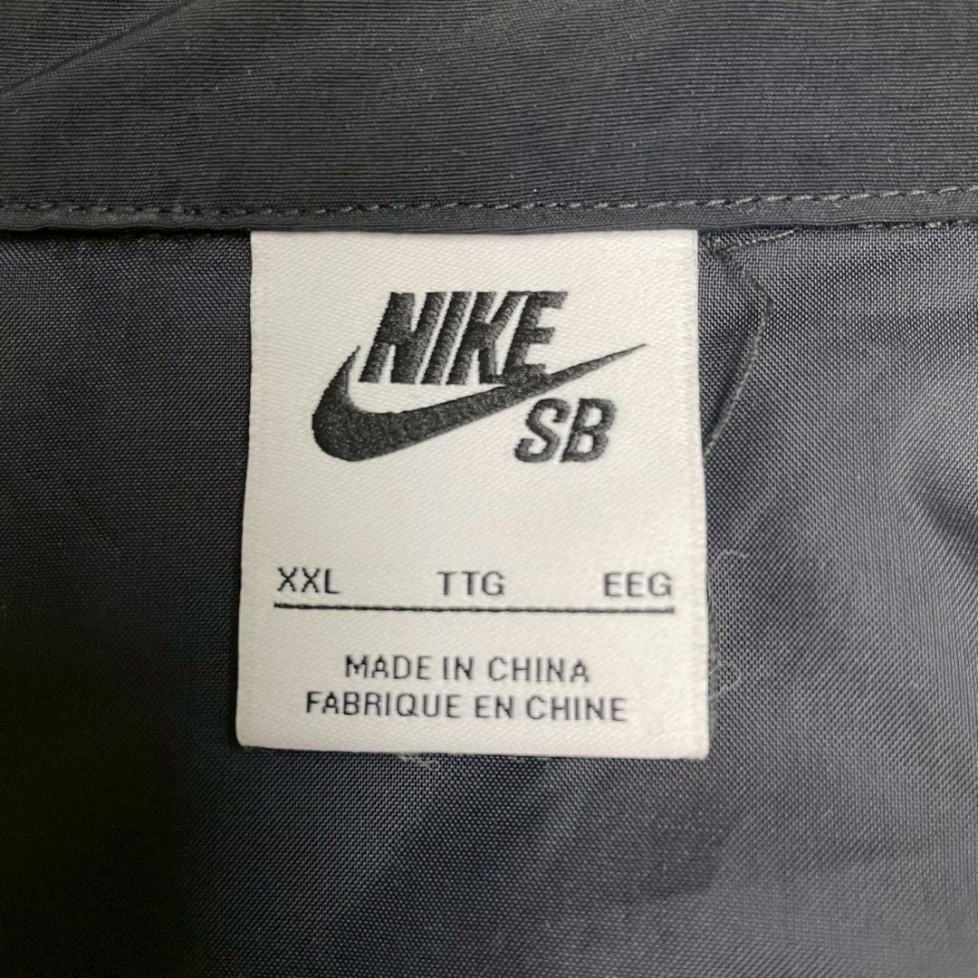 NIKE SB ナイキ ブラック フルジップ ナイロンジャケット XXL