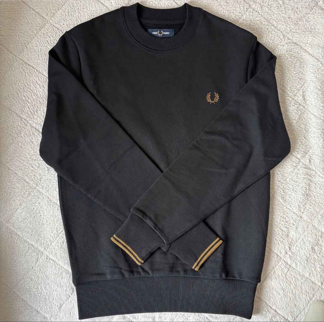 FRED PERRY クルーネックスウェット S ブラック