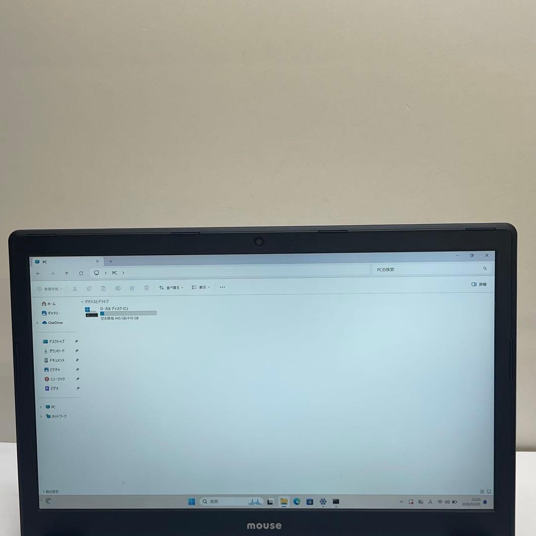 Windowsノート本体 Mouse MB-B507HS-A i7-8550U 16GB SSD512GB