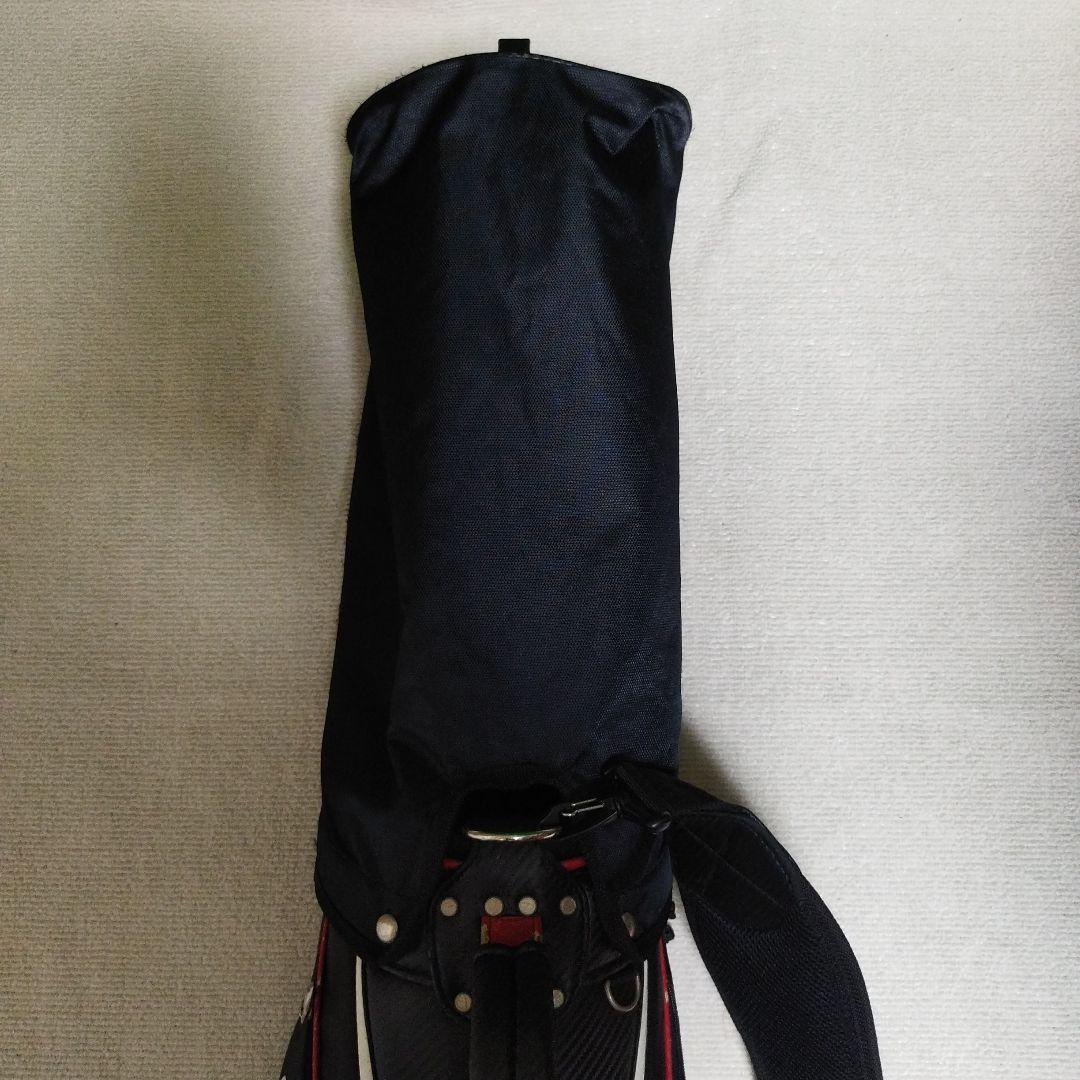 TaylorMade キャディバッグ 黒/赤 フードカバー付き