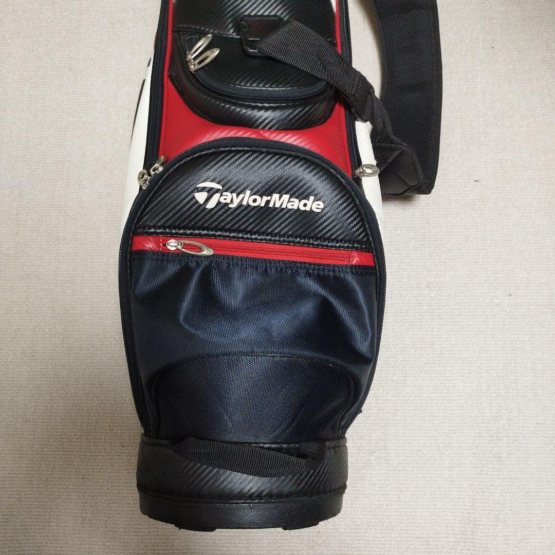 TaylorMade キャディバッグ 黒/赤 フードカバー付き