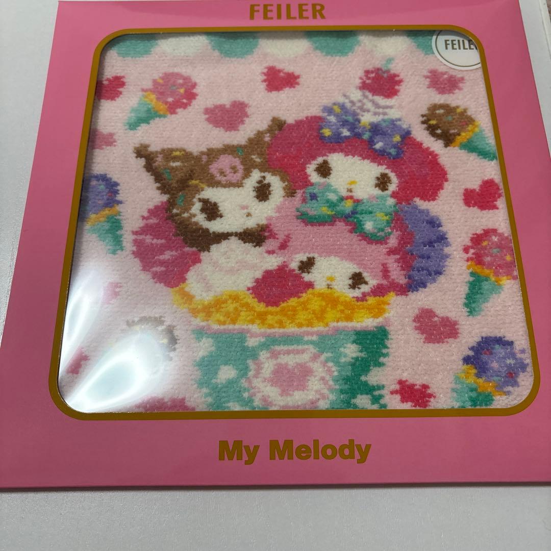 【新品未開封】フェイラー　ハンカチ　サンリオ　マイメロ　キティ　シナモ