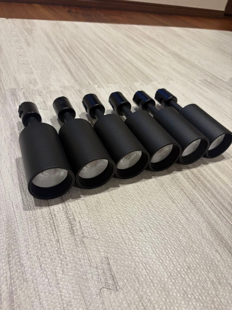 共同照明 6個セット　ダクトレール　スポットライト　電球色