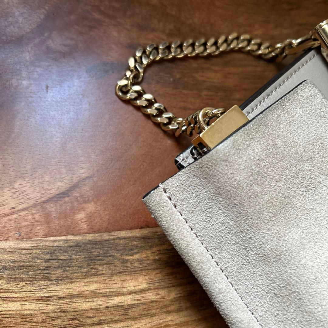 Chloé クロエ　faye フェイ　ショルダーバッグ　グレー