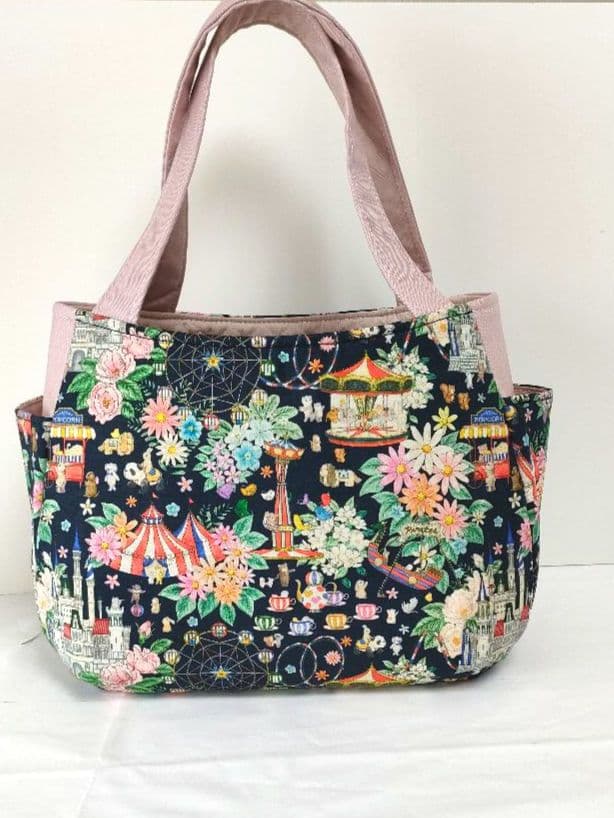 【おまとめ品】チューリップ型ハンドメイドバッグ3点