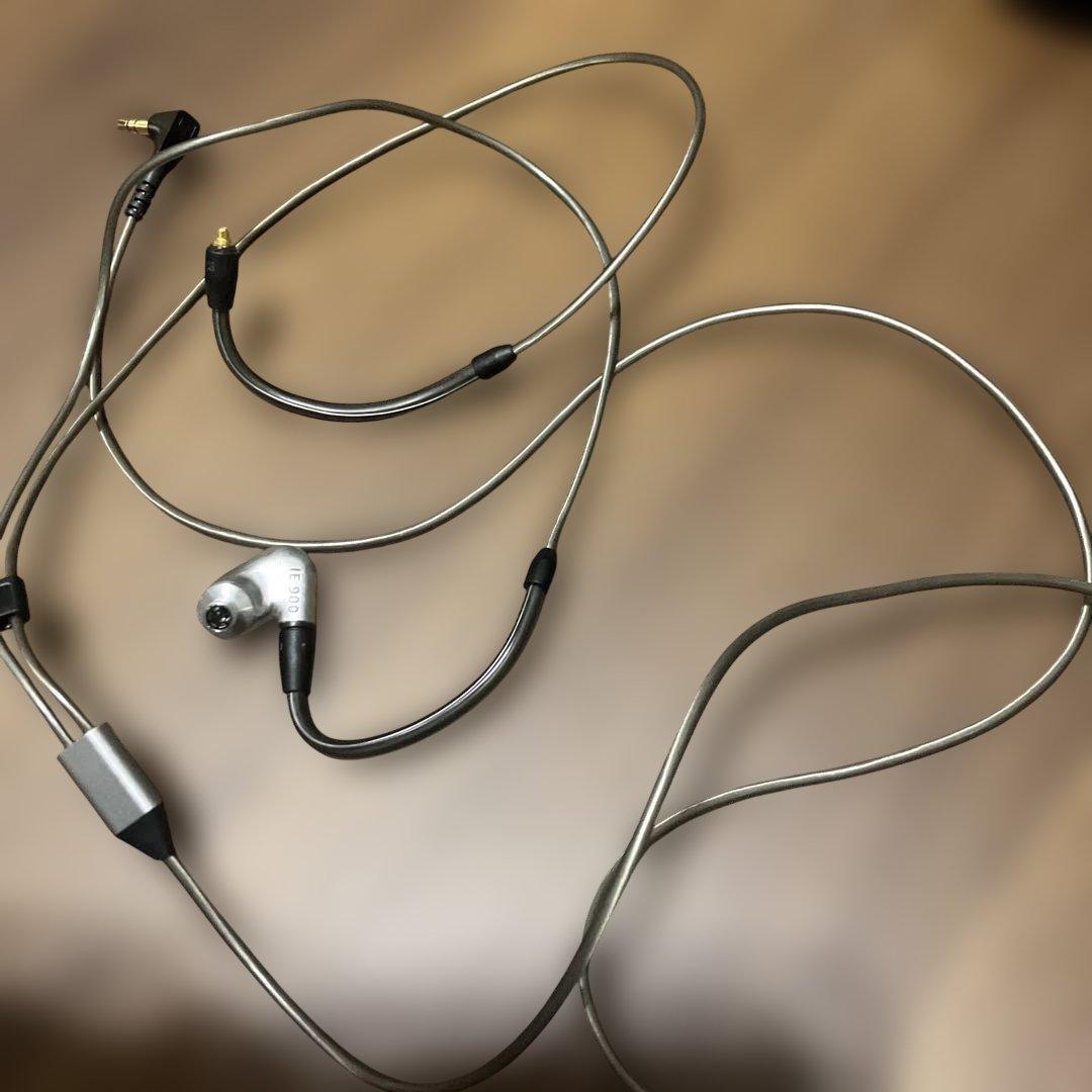 リケーブル可能イヤホン シルバー　左のみ