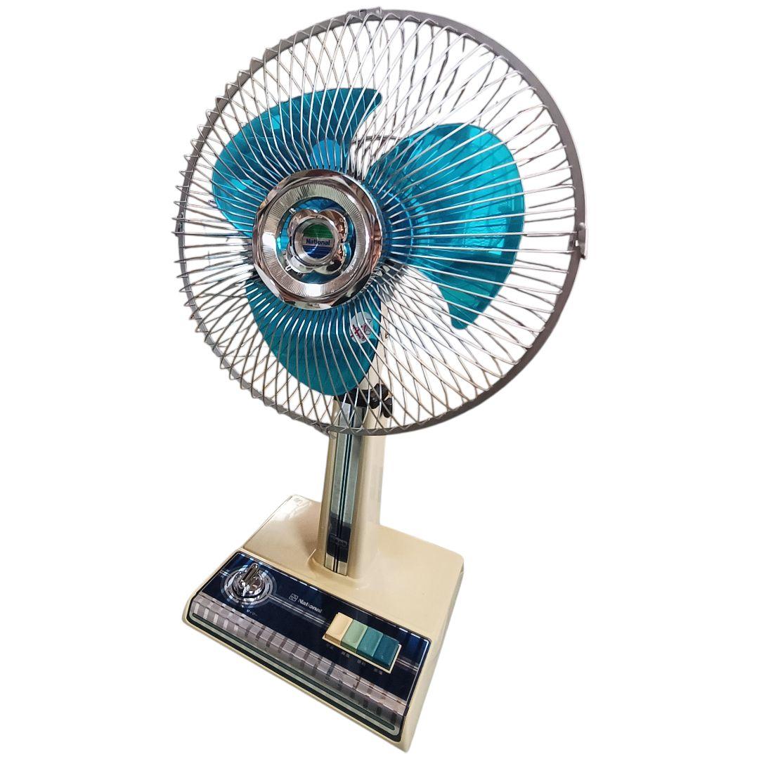 美品 ナショナル 昭和レトロ 扇風機 30センチ座敷 F-30H1L 動作確認済