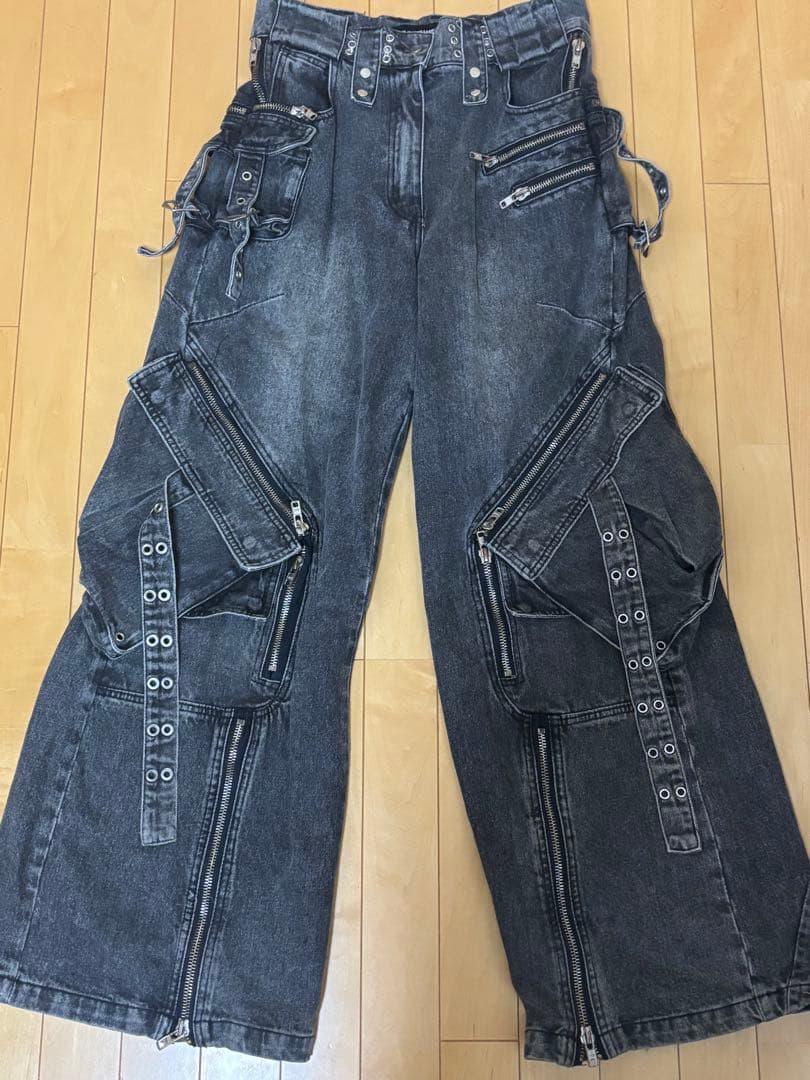 NO/FAITH STUDIOS カーゴデニム ダークグレー