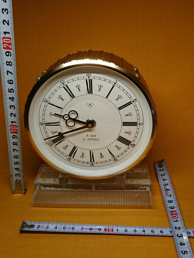 【美品】ニューゲート　機械式　時計　置物　インテリア　工芸品　美術品　A2854