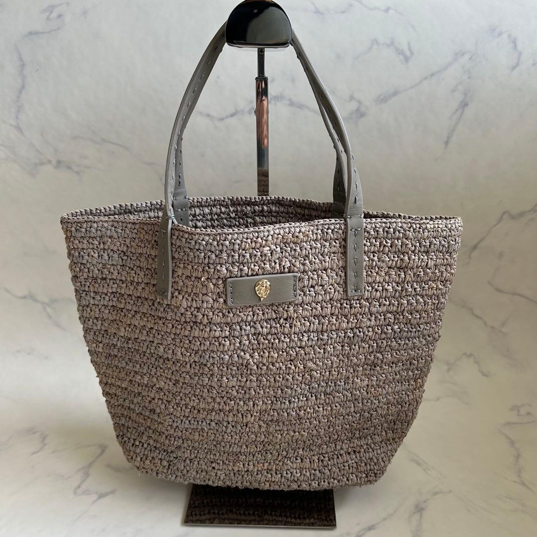 ヘレンカミンスキー トートバッグ ラフィア レザー Davoletta Mini