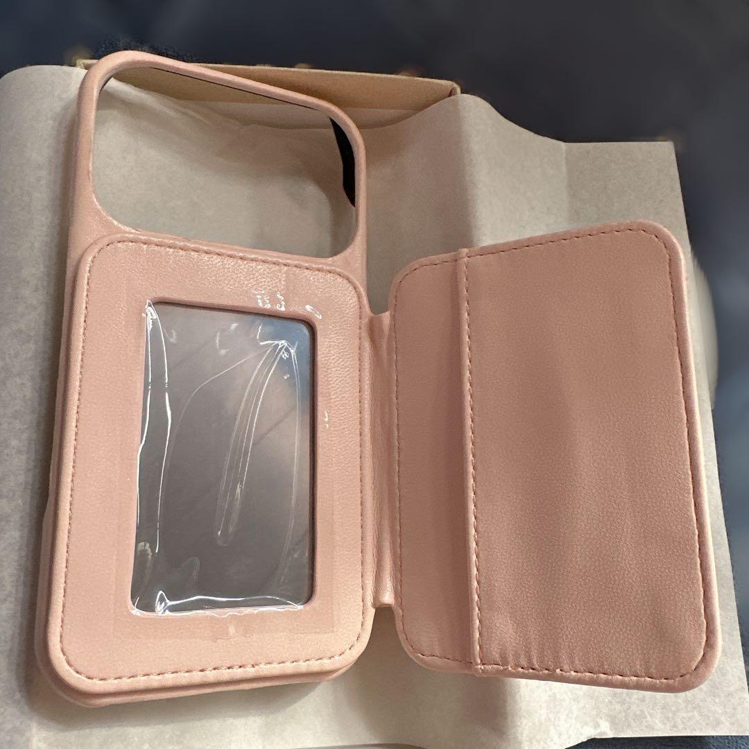 キルティングミラーDDチャーム iPhoneケース17Pro PNK ピンク