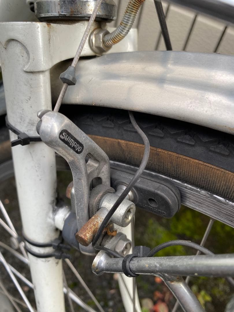 幻の名車　銀輪旅車AZUランドナー　ヴィンテージ　ホワイト