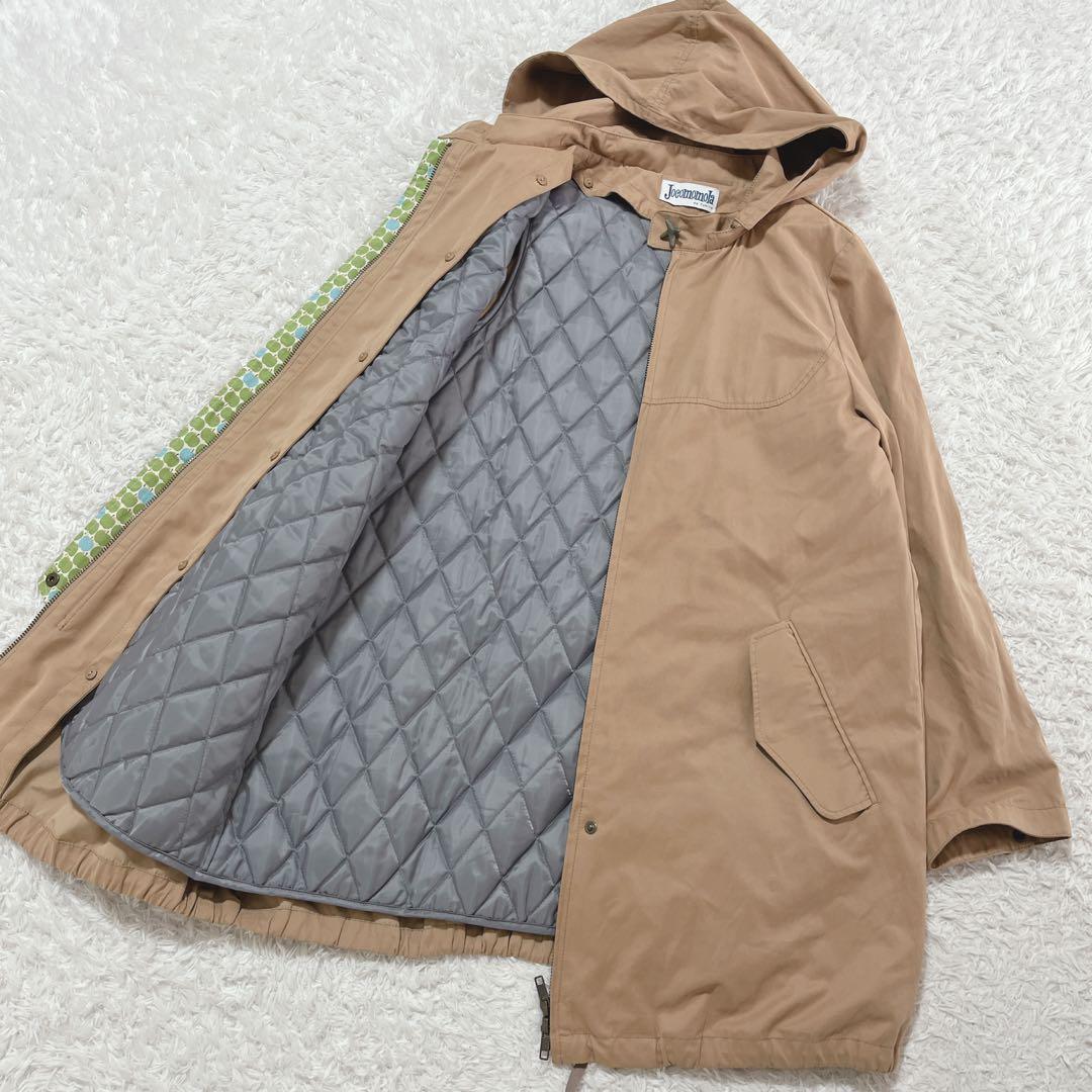 美品✨ホコモモラ　モッズコート　フード＆ライナー付き　ベージュ　L キルティング