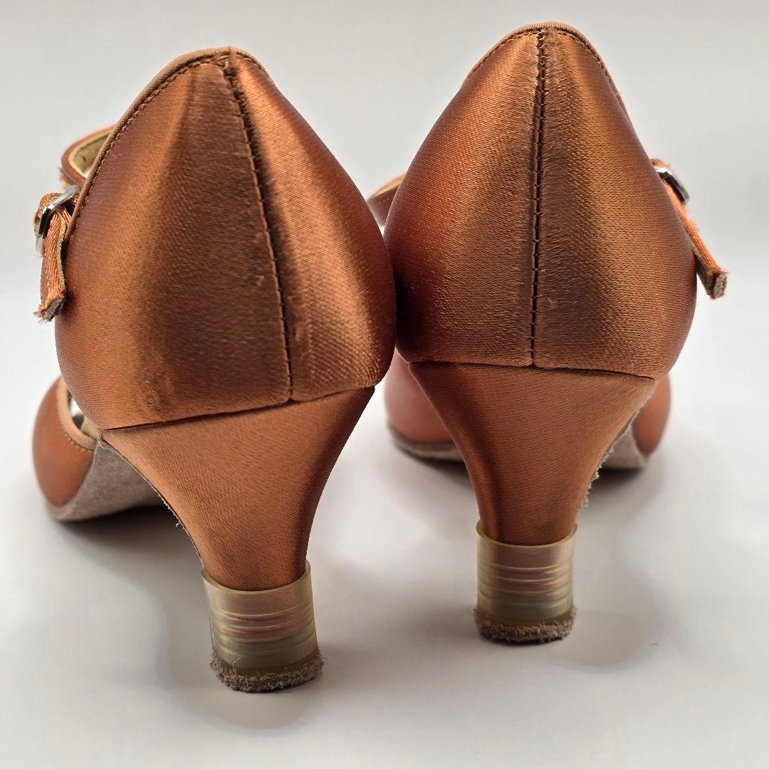 mm　セキネラテンシューズ 5.5cm W/B009F サテン ほぼ未使用