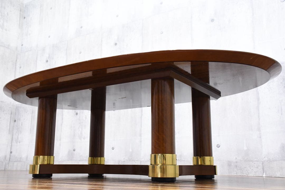 FAC70 カリモク最高峰 ドマーニ フォルザ オーバル型 カクテルテーブル