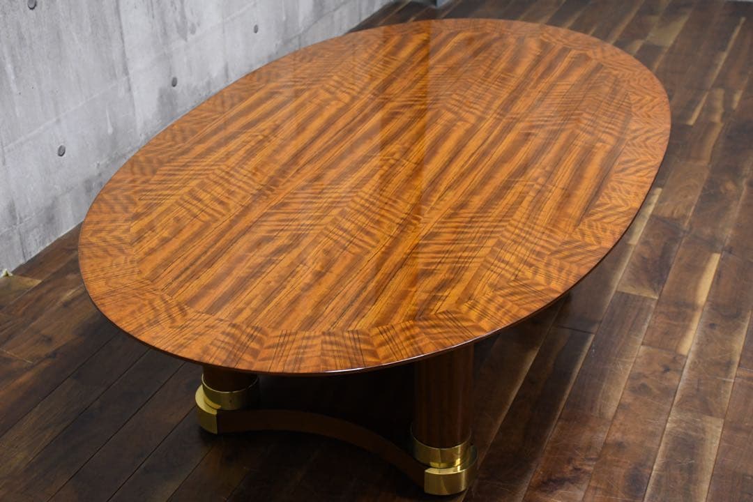 FAC70 カリモク最高峰 ドマーニ フォルザ オーバル型 カクテルテーブル