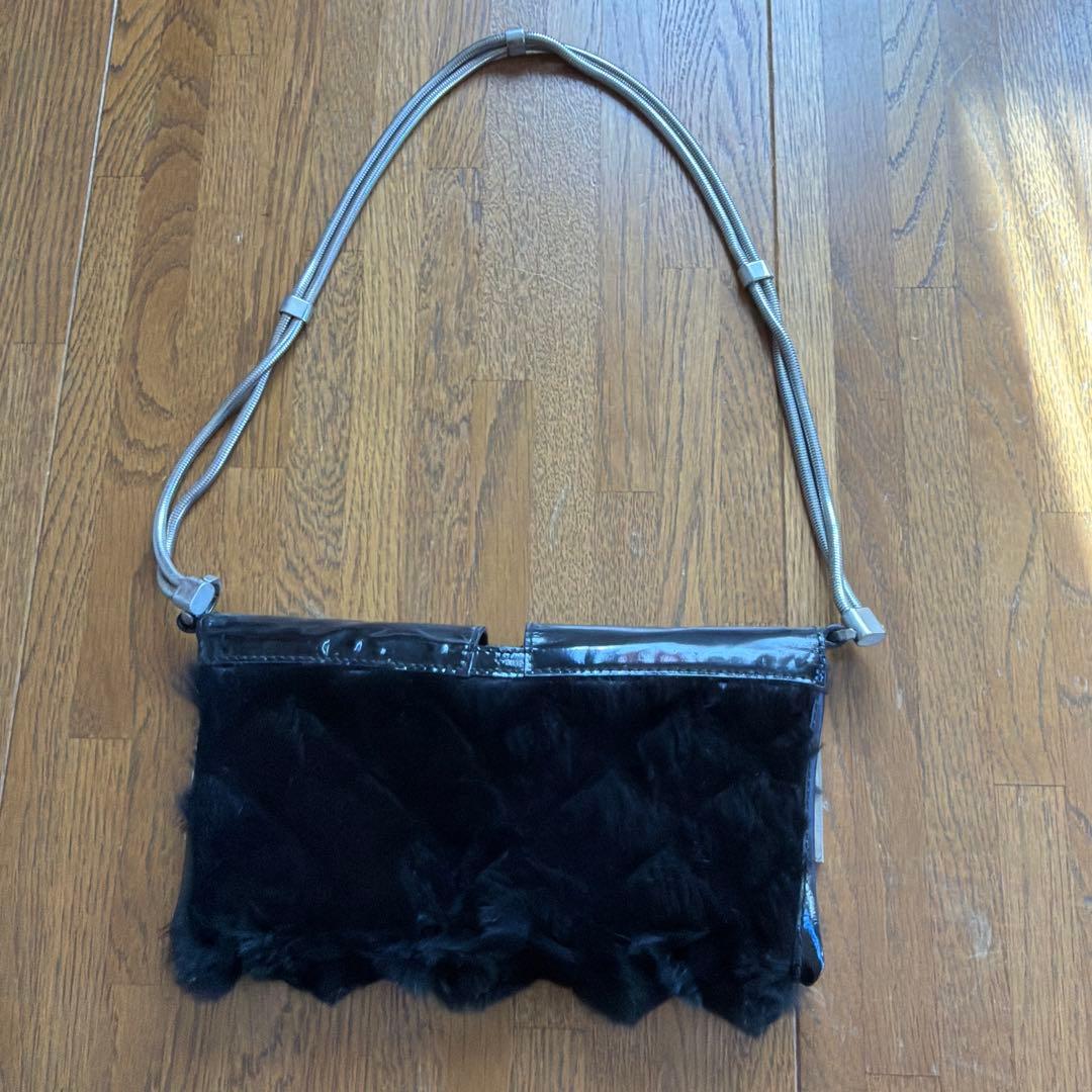 VERSACE ヴェルサーチ ヴィンテージ ミニショルダーバッグ ブラック