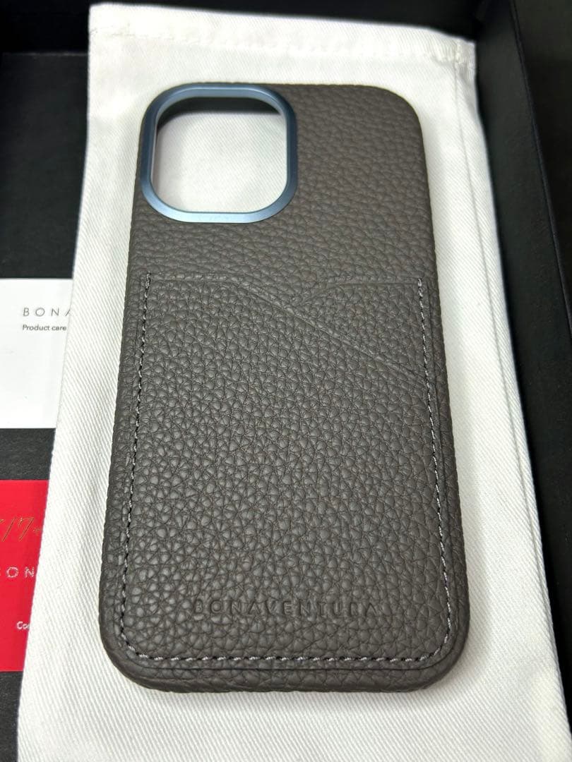 BONAVENTURA iPhone 17 本革レザーケース　チャコールグレー