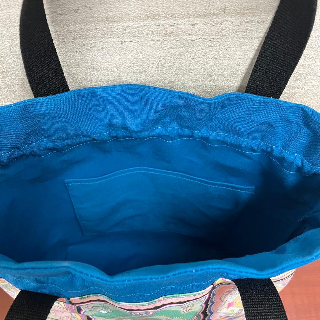 yukiemon ハンドメイド　ビッグトートバック＆巾着トートバック　①別口分