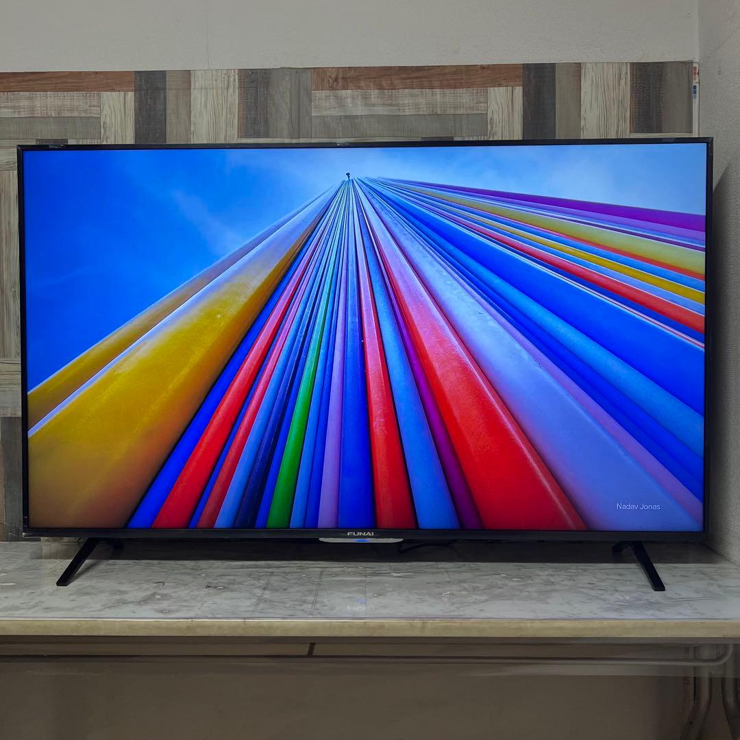 レンさん専用全国送料込展示見本品フナイ65型4KTV録画機能内蔵Wチューナ搭載