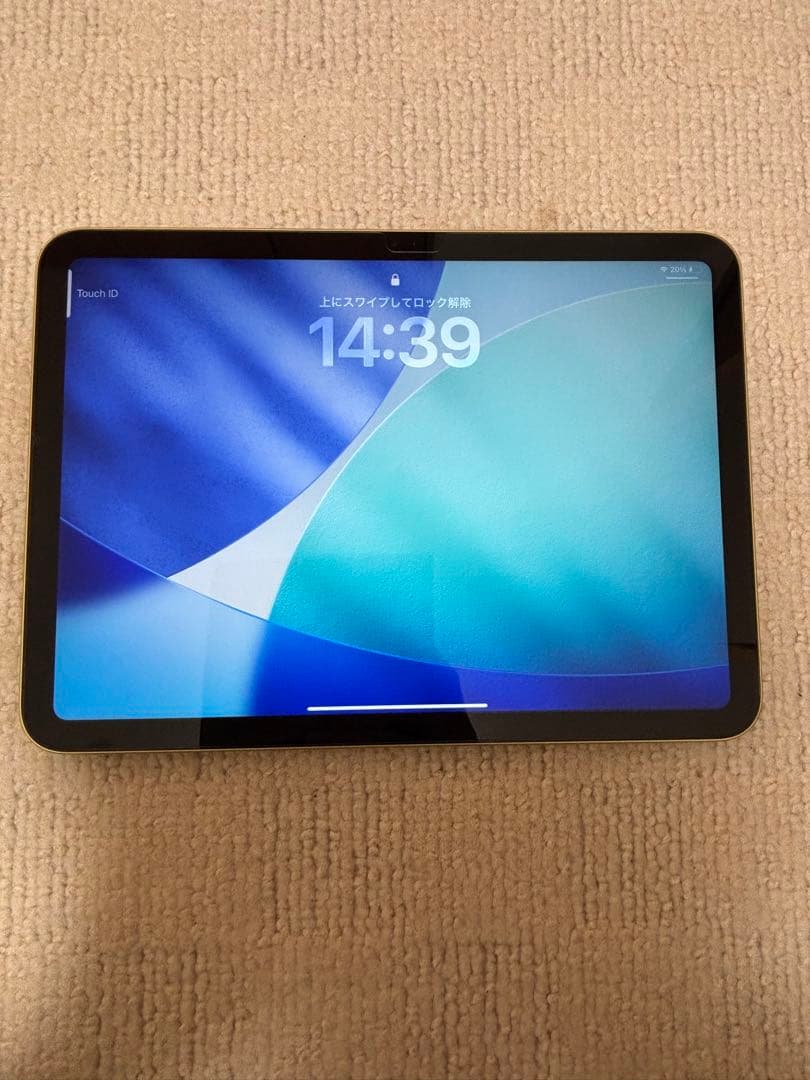 美品iPad(A16)Wi-Fi 128GB イエロー