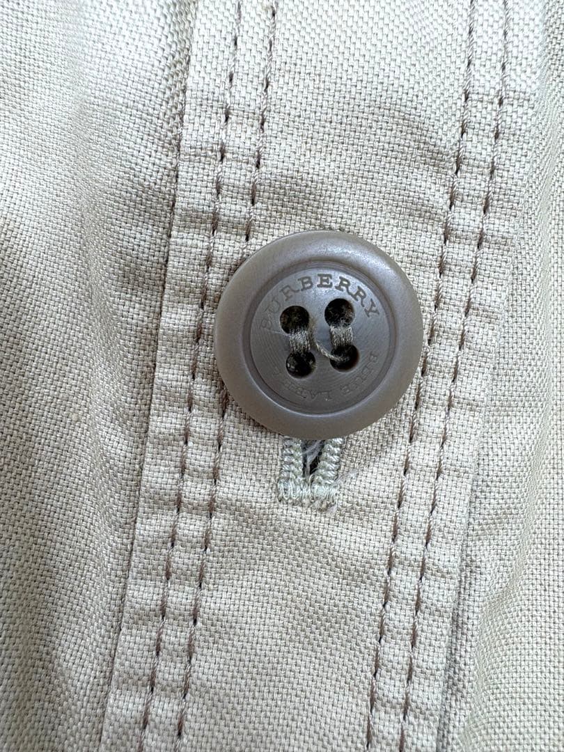 バーバリーブルーレーベル ノースリーブ ワンピース ノバチェック ベルトリネン混