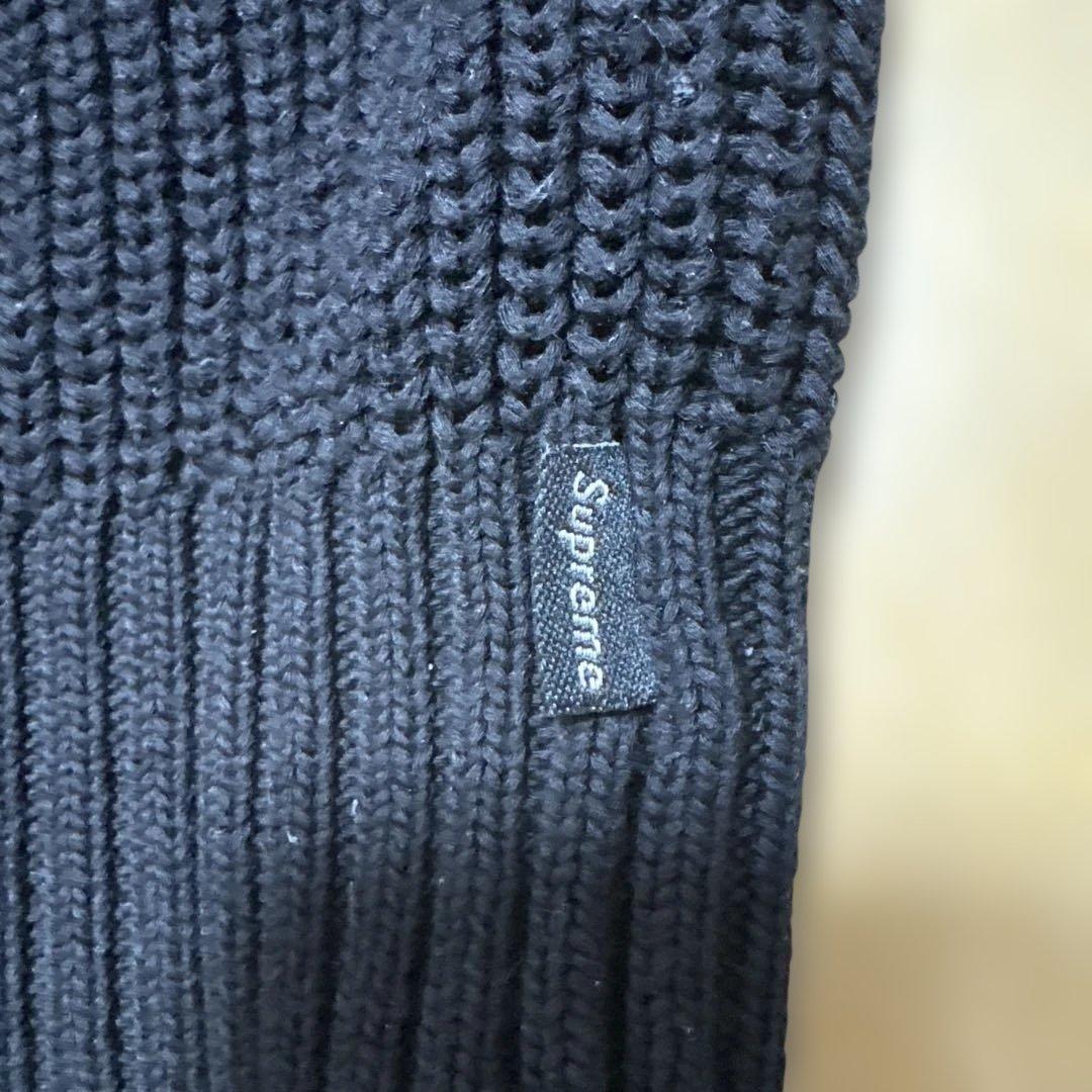 Supreme Small Box Ribbed Sweater 黒 M 状態良