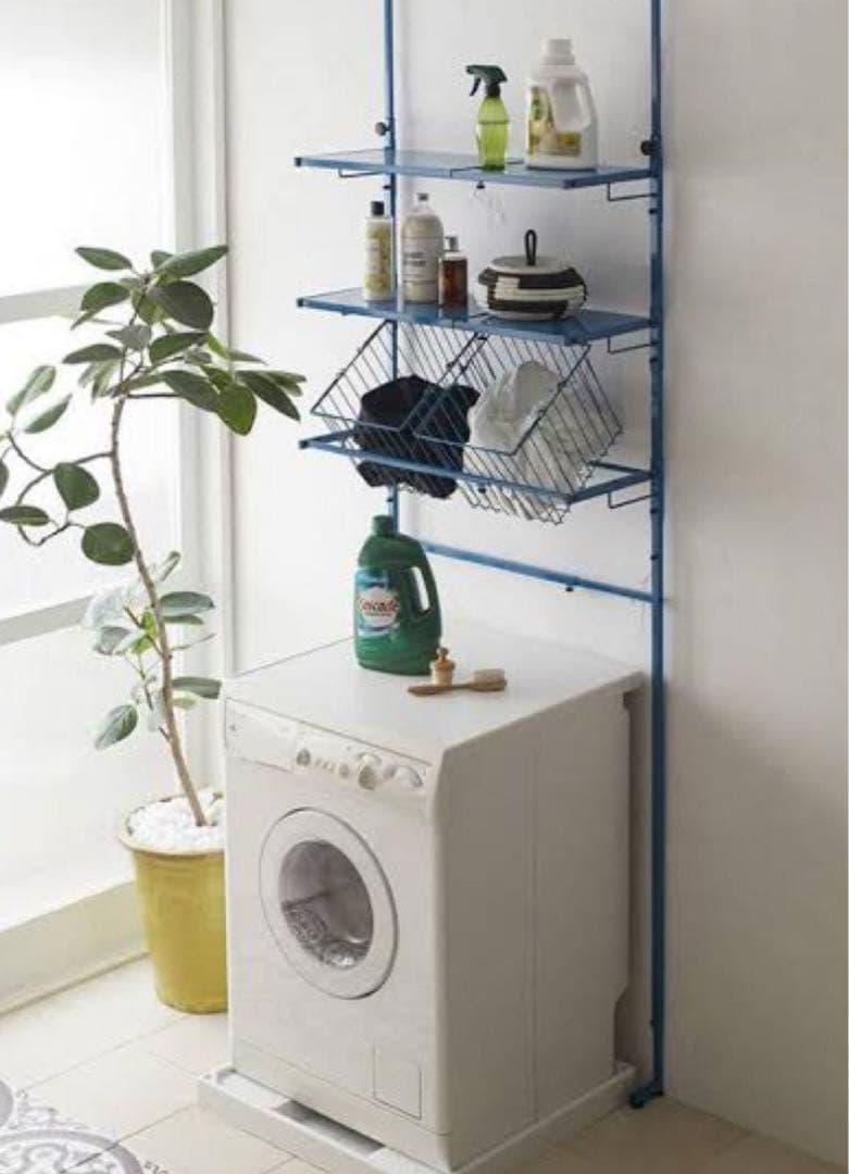 Ventol/ヴェントル ランドリーラック 棚2段ブルー