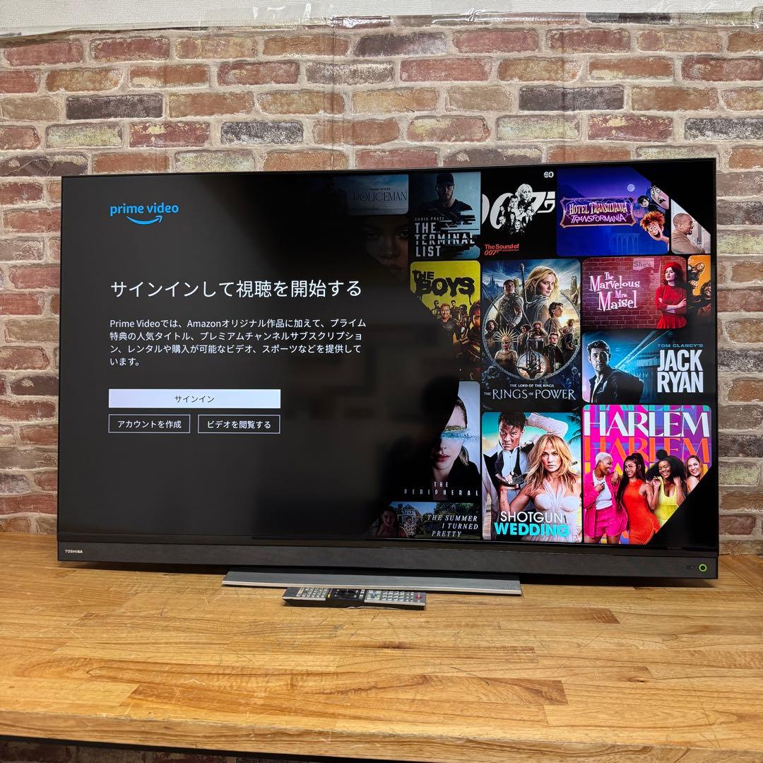 東芝 55V型 4K 液晶テレビ REGZA 55BM620X 動画アプリ搭載