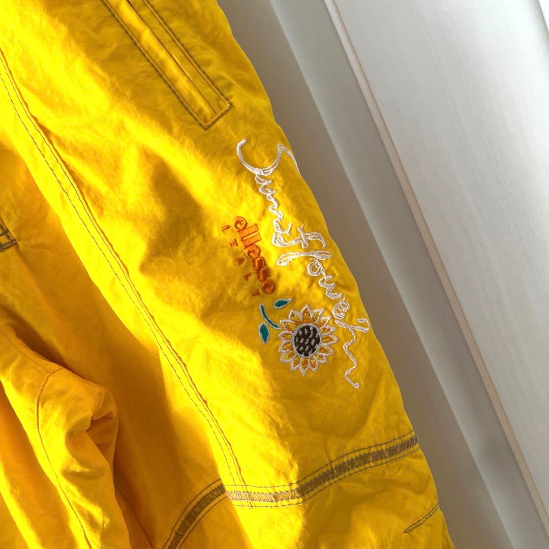 平成レトロ！ビビットカラーが可愛い　ellesse エレッセ　スキーウェア　L