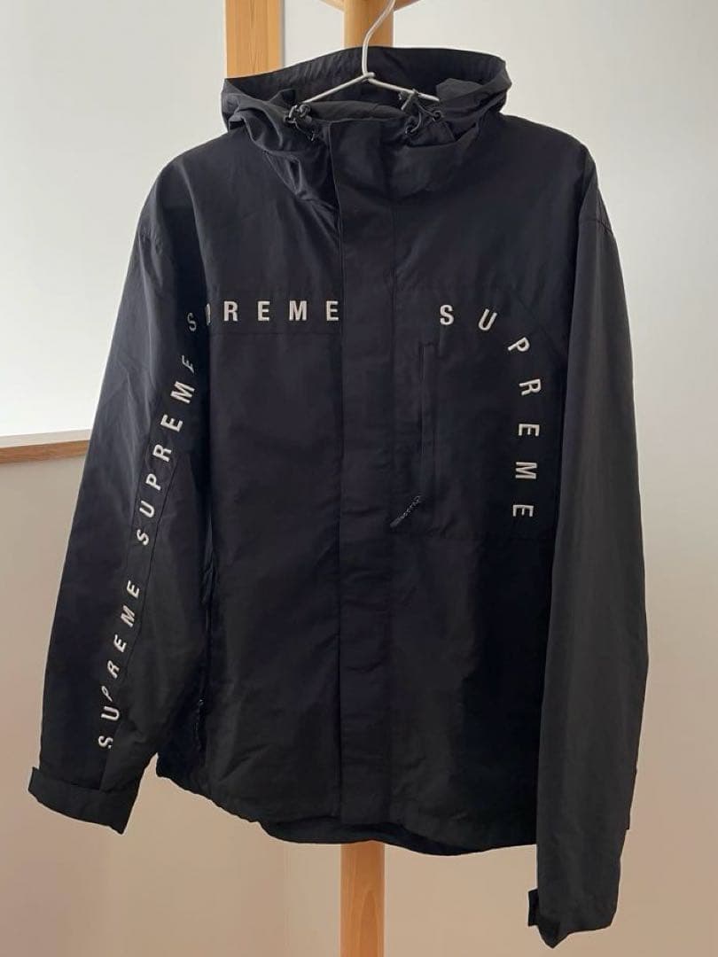 SUPREME Cleve Logos Ripstop Jacket 黒 S