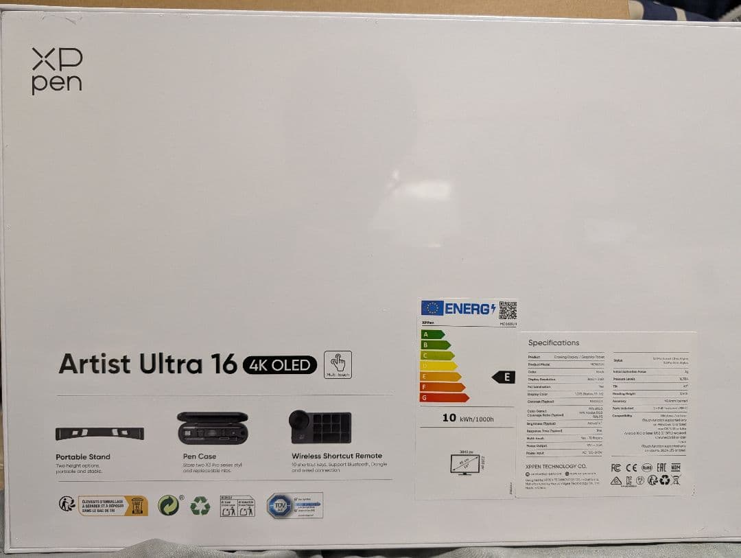 【新品未開封】XPPen Artist Ultra 16 4K OLED 本体