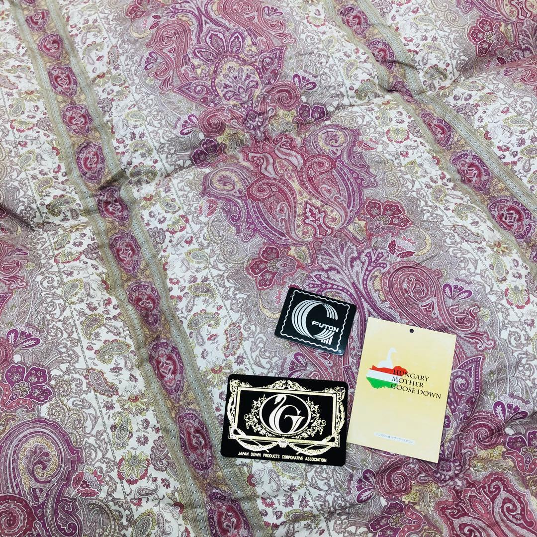 羽毛布団 ダブル ハンガリー産ホワイトマザーグース プレミアム sk6492Pi
