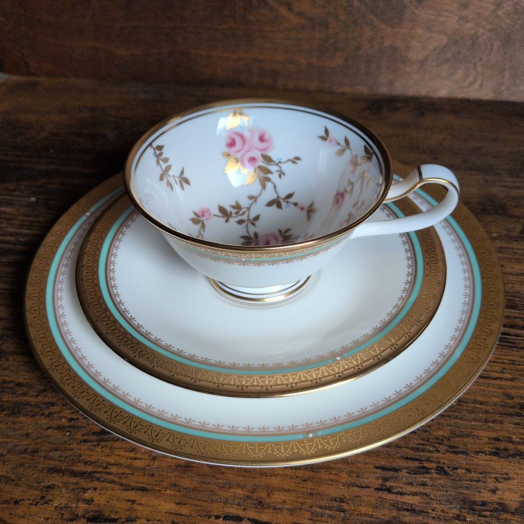 ノリタケ トリオ フロレンシア バラ 金彩