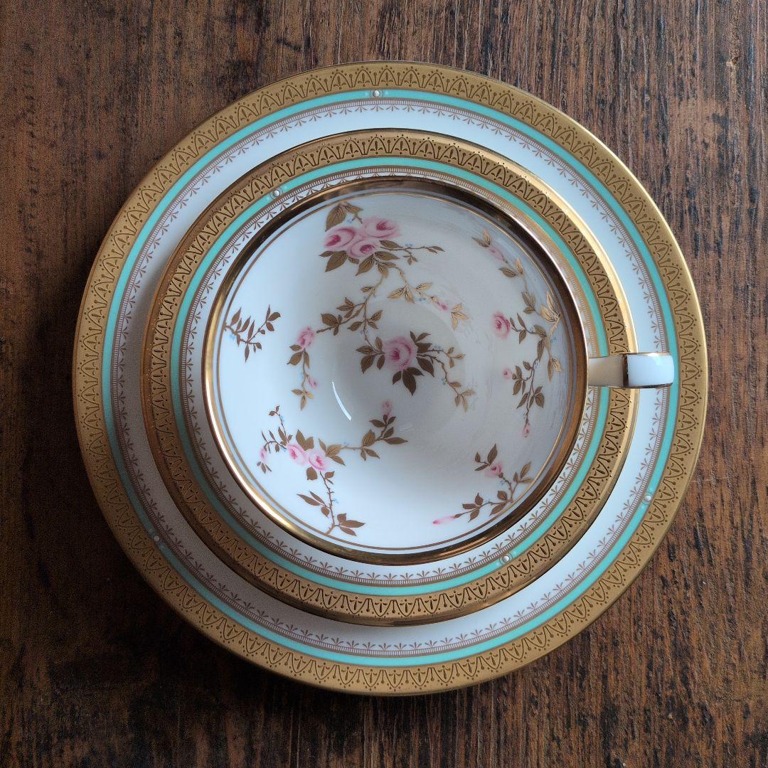 ノリタケ トリオ フロレンシア バラ 金彩