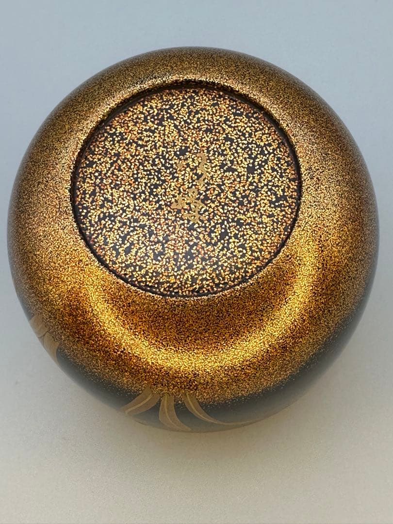 茶道具　棗　三浦明峰　水仙蒔絵