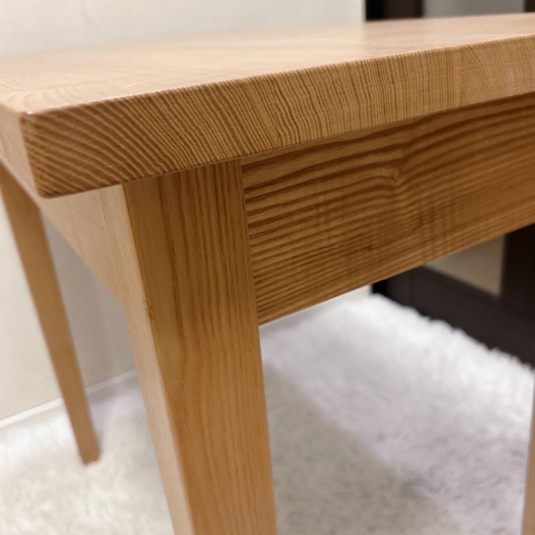 【送料無料】無印良品 タモ材 天然木 パーソナルデスク 引出し付き