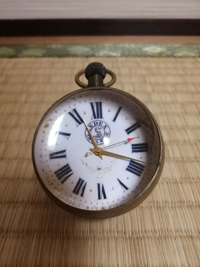 【INDEX】期間限定　動作確認済み　インデックス　アンティーク　球体　置き時計