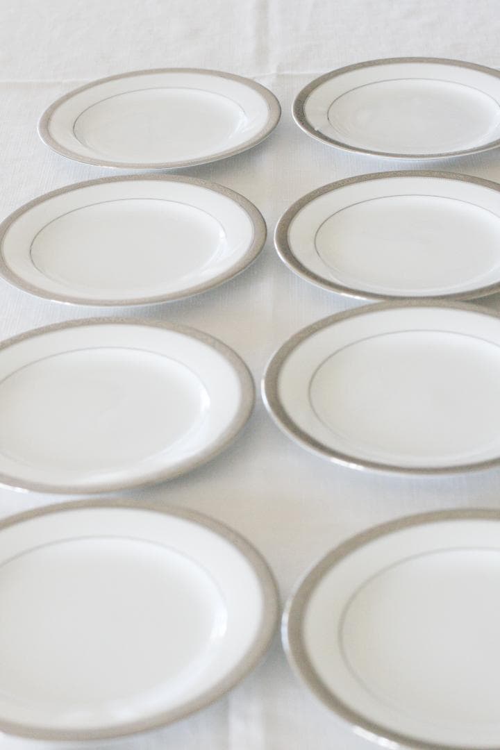 ８枚セット　ノリタケ　Noritake　中皿 プレート　プラチナライン