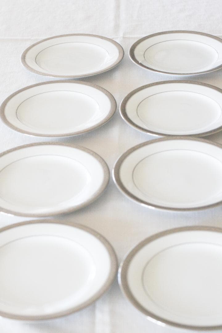 ８枚セット　ノリタケ　Noritake　中皿 プレート　プラチナライン