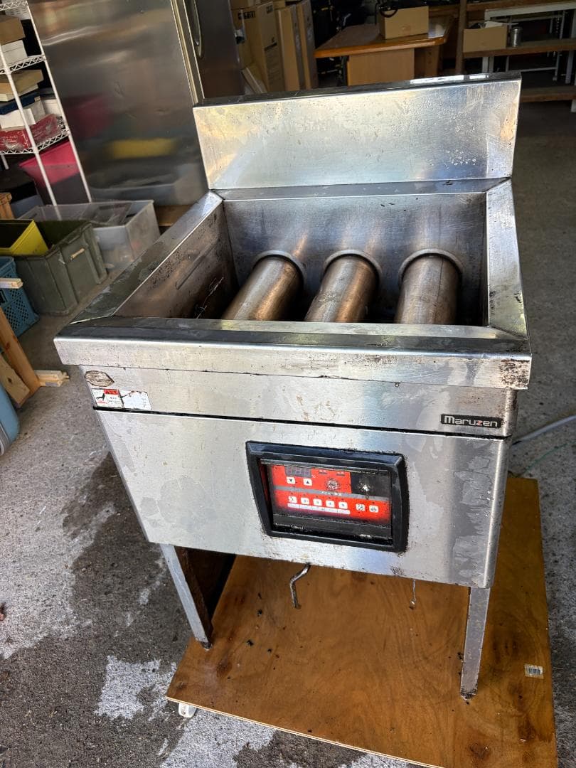 マルゼン 業務用 電気フライヤー デジタル温度設定タイプ 現状品 大型 厨房機器