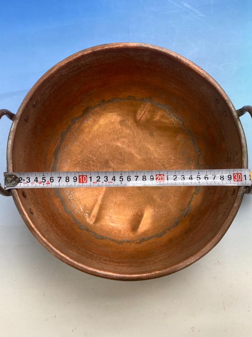 ★値下げ★銅鍋　製菓プロ用　両手付き 内径約30cm