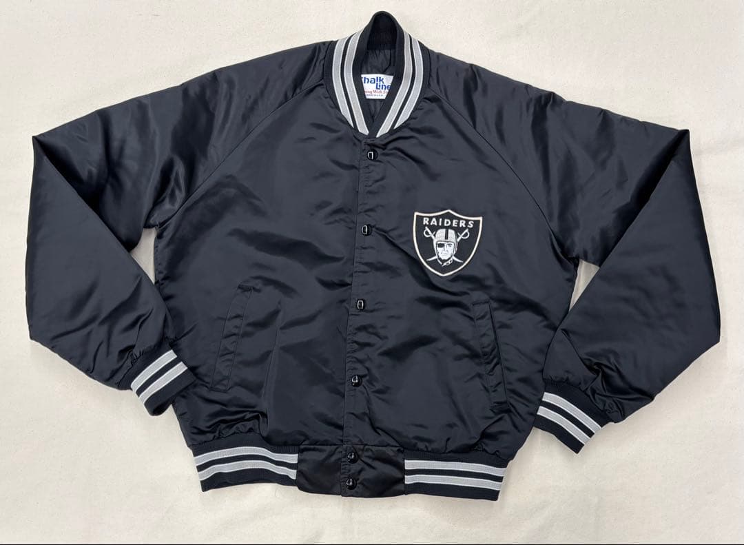 80's USA製 Chalk Line RAIDERS スタジャン