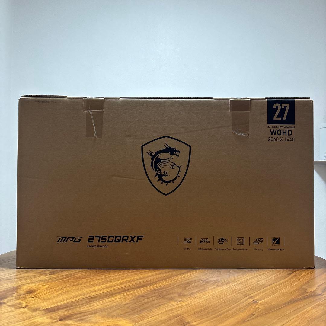 MSI 湾曲ゲーミングモニター MPG275CQRXF 27型WQHD240Hz