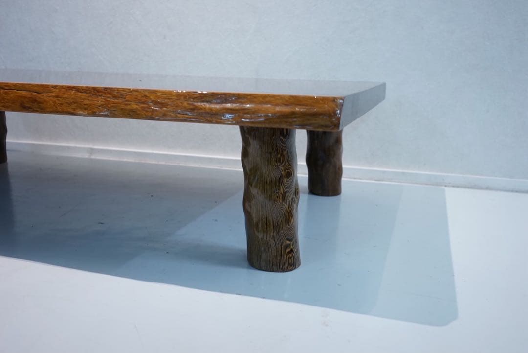 値下げ‼️一枚板 ローテーブル 和モダン ちゃぶ台 レトロ