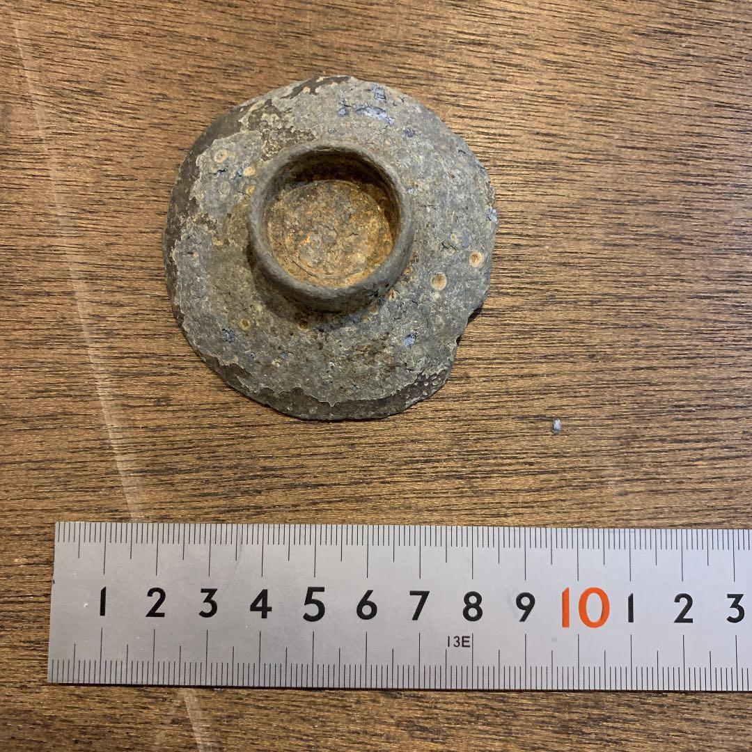 鉄杯　発掘品　古道具　アンティーク　美術品　鉄