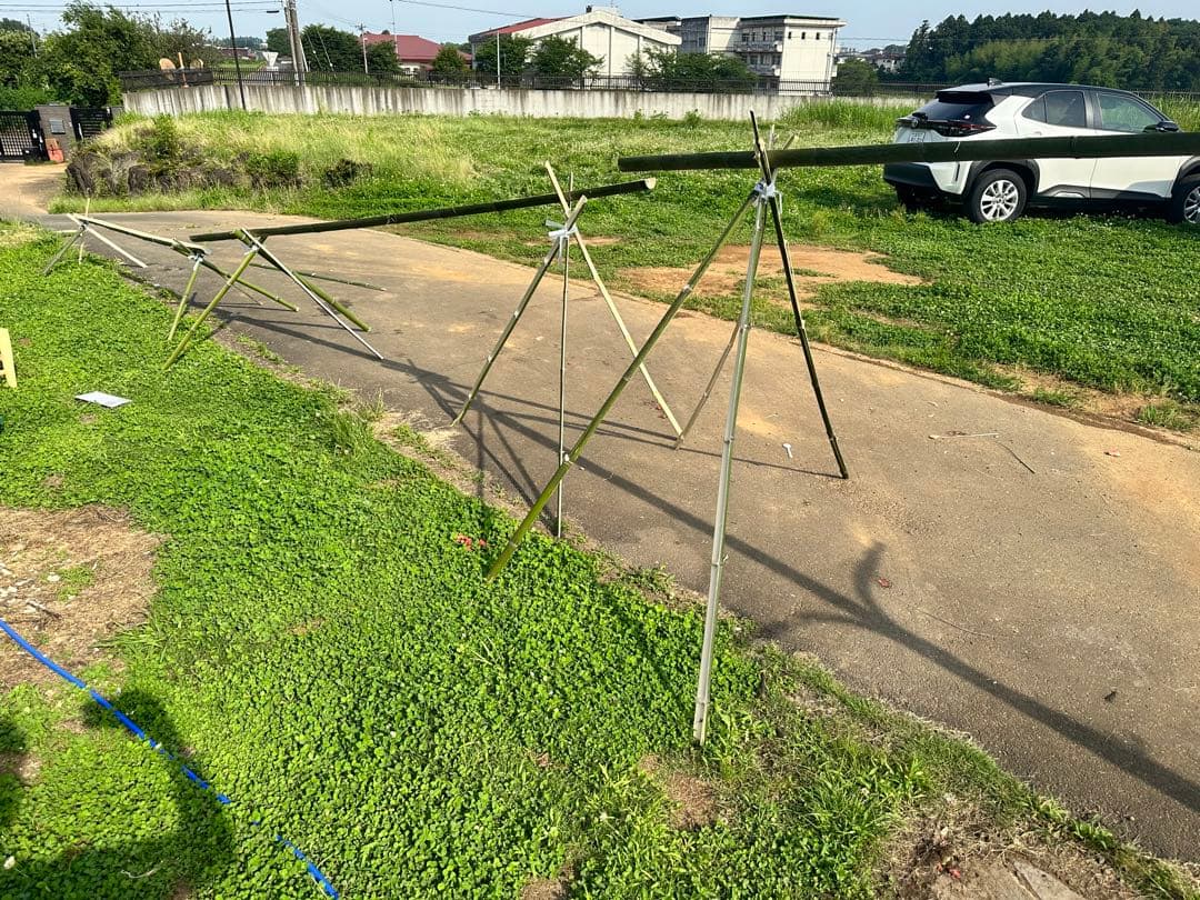 流しそうめん用　竹加工　10m以上可です。