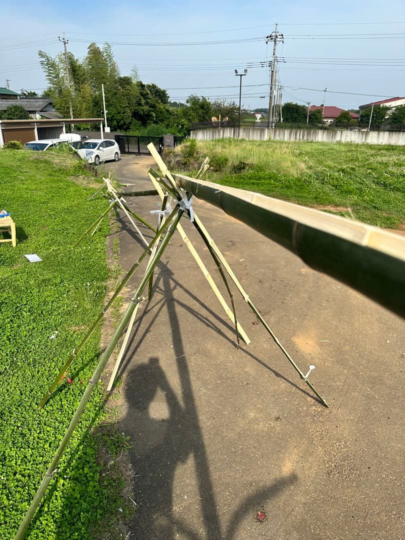 流しそうめん用　竹加工　10m以上可です。