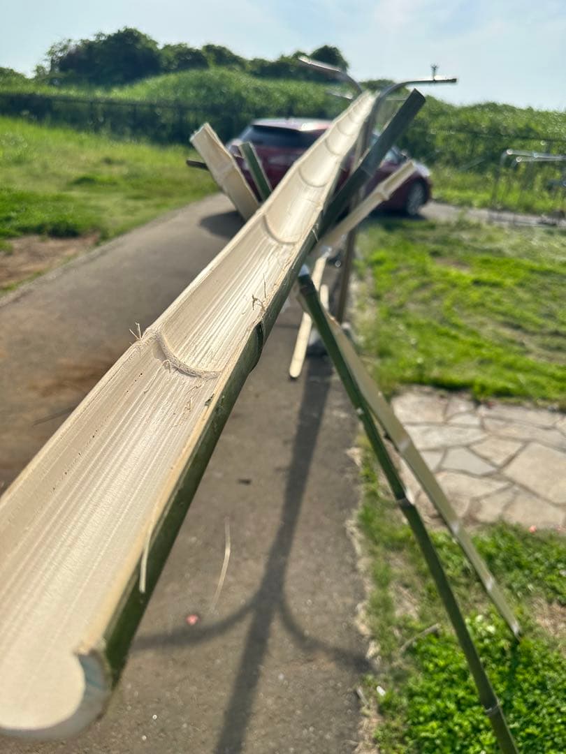流しそうめん用　竹加工　10m以上可です。